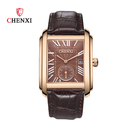 CHENXI 8216 Brand Men's Watch Top Brand Luxury Waterproof Watch Men's Calendar Quartz Leather strap watches M5