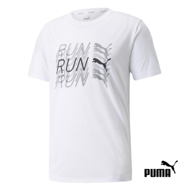 PUMA Logo Short Sleeve Men Running Tee