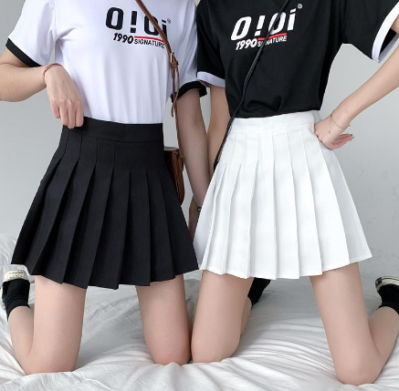 Big Size Oversized Skirt Women's Plus Size Pleated A-line Short Skirt