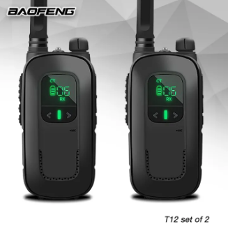 Baofeng T12 5W Set of 2 Interphone Two-Way Walkie Talkie