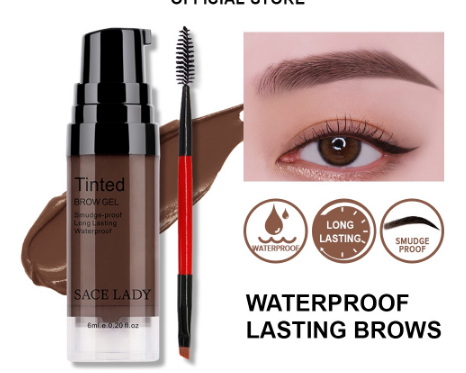 SACE LADY Waterproof Eyebrow Gel Long Lasting Tinted Brow Cream Eyebrow Soap Makeup Cosmetics