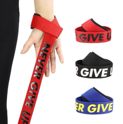 Weight Lifting Wrist Straps Fitness Bodybuilding Training Gym Lifting Straps With Non Slip Flex Gel Grip