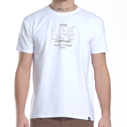 Lee Logo T-shirt for Men in White