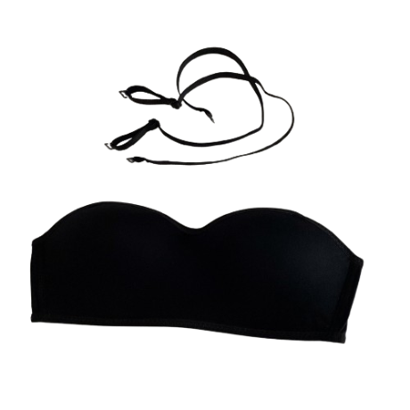 Lovito Women Push Up Basic Bralette LNA24199 (Black)