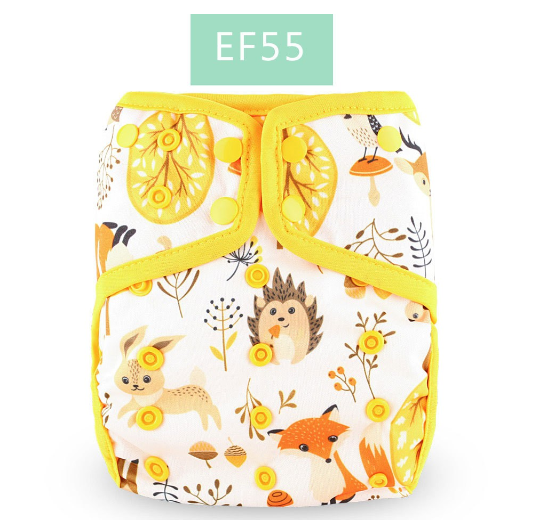 Baby Cloth Diaper Cover One Size Reusable Washable Adjustable Waterproof Diaper S12