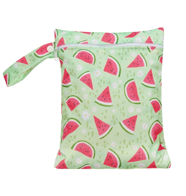 18x25cm Baby Diaper Bag Cartoon Print Wet Dry Bags Nappy Zipper Handbag Stroller Carry Pack Travel Outdoor Wet Diaper Storage Bags s2