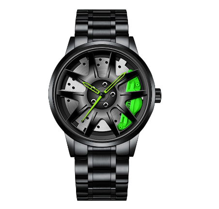 POSHI Quartz Business Wacthes Men's Stainless Steel Wheel Hub Waterproof Wristwatch Men Watch Relo Ng Kalalakihan 7