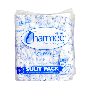Charmee Sanitary Napkin All-Flow w/ wings Sulit Pack 20's