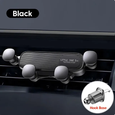 360° Rotatable Gravity Car Phone Holder In Car Air Vents Clip Mount Smartphone Holder With Extension Rod Bracket GPS Support