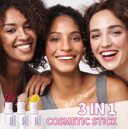 Bayfree 3 IN 1 Cosmetic Stick Blush Highlight Contour Stick Multi-function stick
