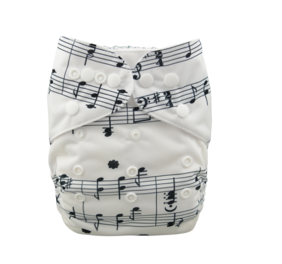 Alva Baby Cloth Diapers Washable Reusable Real Cloth Pocket Nappy Diaper Only No Insert For 3-15kg 6.6-33.1Ibs Baby And Newborn D49