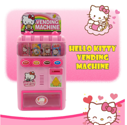 Hello kitty Frozen Vending Machine Toy with Lights and Talking Sounds Toys for girls