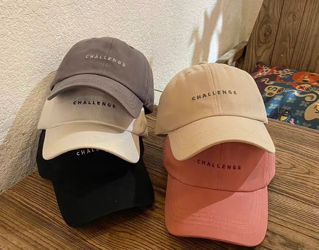 RAINBOWCO Challenge Korean Baseball Cap For Men And Women Unisex Cotton Adjustable