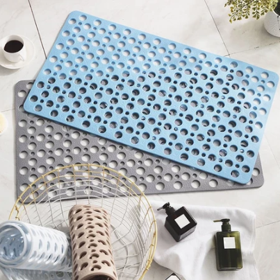 Hollow Out Massage Anti Slip Rubber Mat Waterproof Eco-friendly Bathroom Floor Mat Non Slip Suction