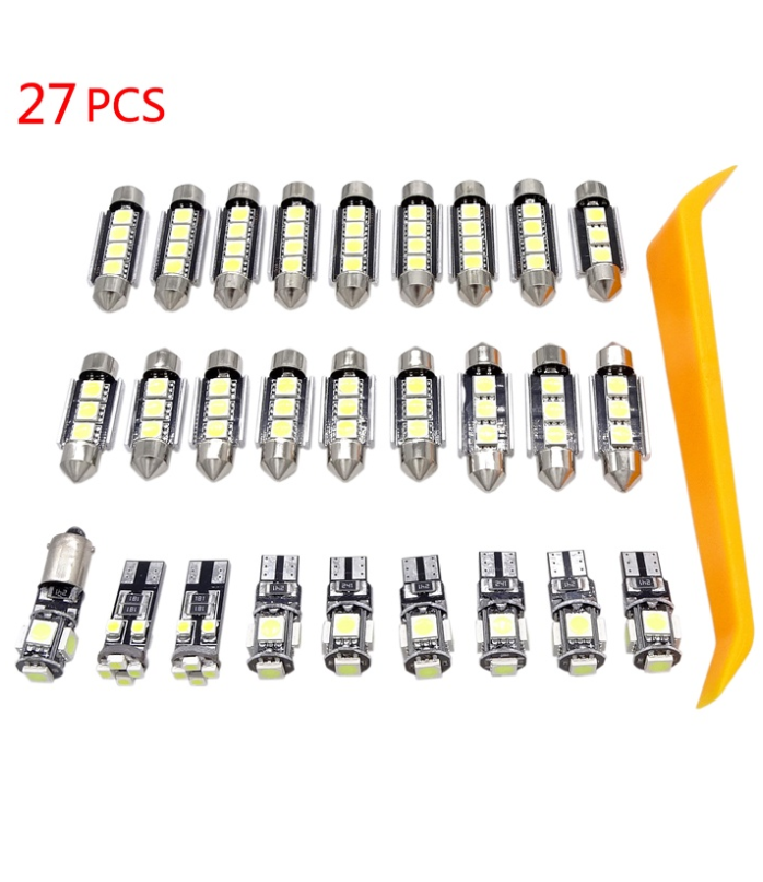 Car Interior LED Light Bulb Kit Dome Reading Compartment Lights be Appropriate For Mercedes-Benz E Class W211 2002-2008 27Pcs