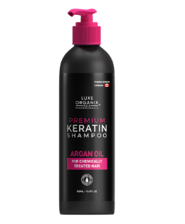 LUXE ORGANIX Premium Keratin Argan Shampoo 500ML