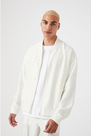 Forever 21 Men's Diamond Bomber Jacket