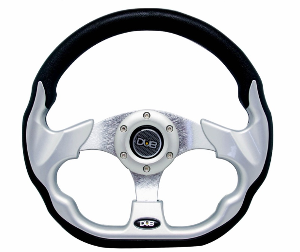 Dub Steering Wheel 56F (Silver) Steering Wheels & Accessories
