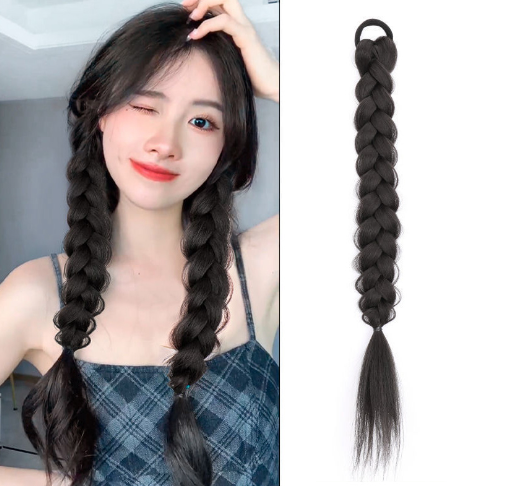 45CM Girl's Boxing Braid Fishbone Braid Long Braid Twist Twist Braid Wig Ponytail Synthetic Fibre Hair Extensions