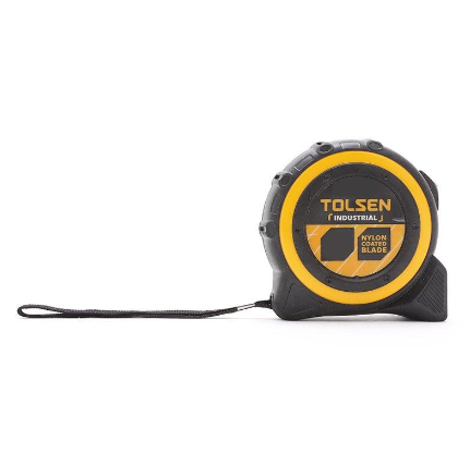 Tolsen Industrial Measuring Tape w/ Nylon Coated Blade TPR Handle (3M - 10M)