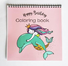 21x21cm Coloring Book for Kids Adults Mermaid Painting Colouring Pages