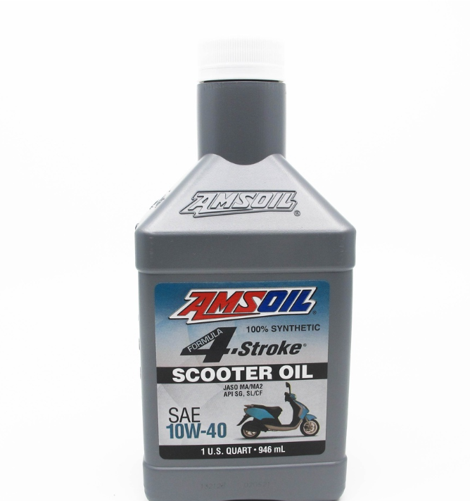 AMSOIL 4-Stroke 10w40 Scooter Oil Fully Synthetic (1qt)