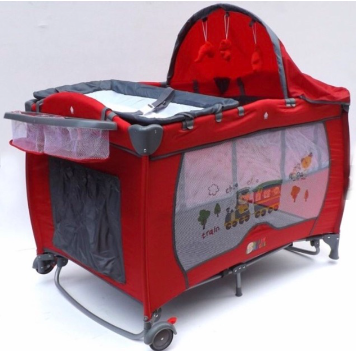 Baby Angel Portable Crib with Mosquito Net / Playpen PNC8223 Red