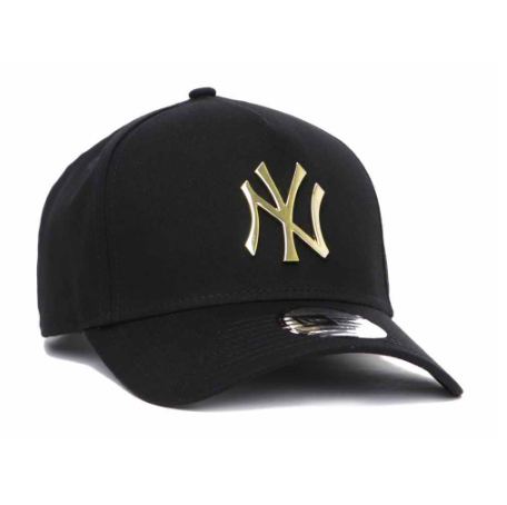 New York Yankees MLB Gold Metal Badge Black