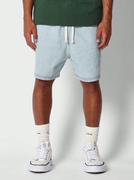 SUMWON Drop Crotch Denim Short