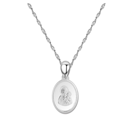 92.5 Italy Mother&Child Pendant W/Chain