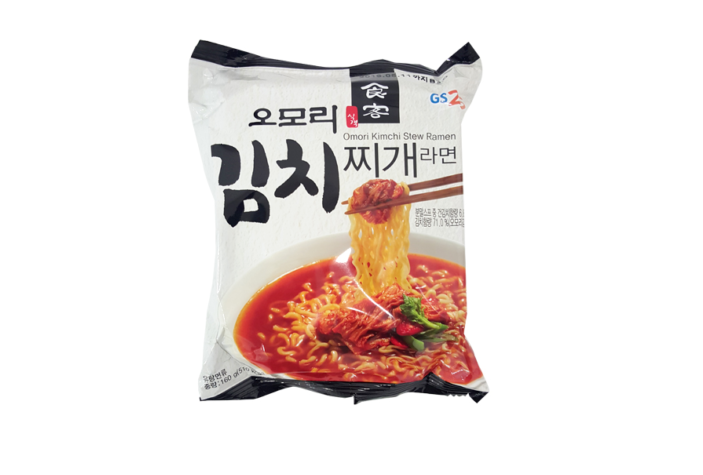 GS Omori Kimchi Stew Ramen  ( with Real Kimchi ) 160g
