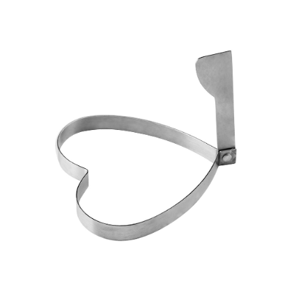 Classics Basics Stainless Steel Heart Egg Ring