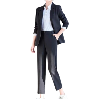 Lovito Women Plain Straight Leg Pants