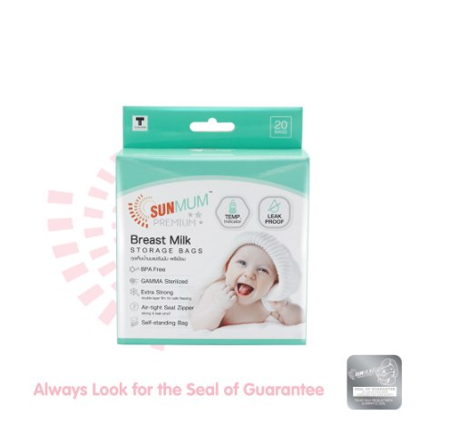 SUNMUM Premium Breast Milk Storage Bags 8oz (20 Bags)