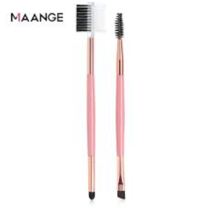 MAANGE 2Pcs Makeup Brushes Double Head Eyebrow Lash Eyeshadow Eye Blender