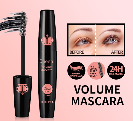 KIMUSE Volume Black Mascara Voluminous Lashes Waterproof & Long Lasting Eye Makeup