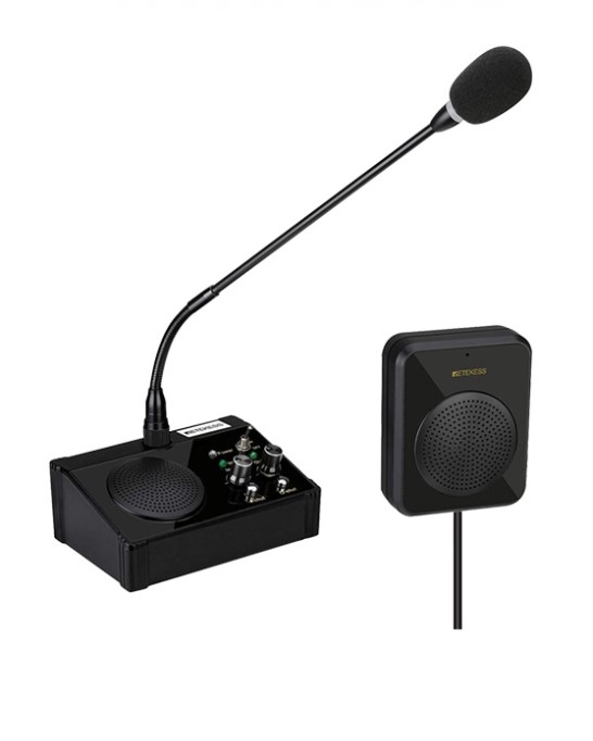 TW106 Window Intercom Loud Speaker No Noise Interference 2 Way Bank Speaker School Intercom System