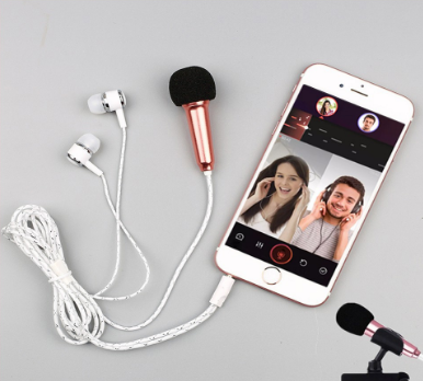 BANGMIA Mini Mic KTV Wired 3.5mm Microphone