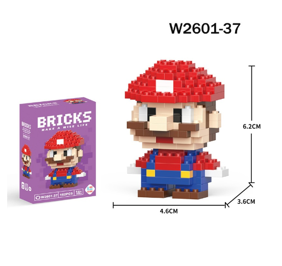 Mini Building Block Assembled Small Particles Bricks Toys For Kid Birthday Gift Cute Cartoon Blocks M8