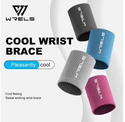 Wrels  Wristband Ice Silk Movement Absorb Sweat Quick-Dry
