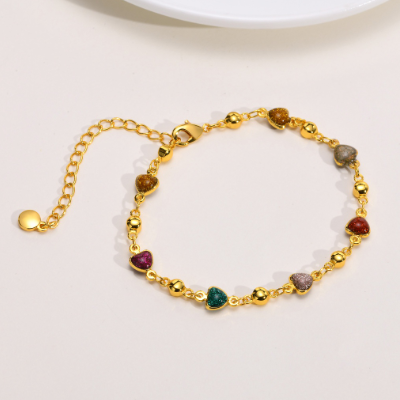 Sparkling Heart-shaped Bracelet for Women