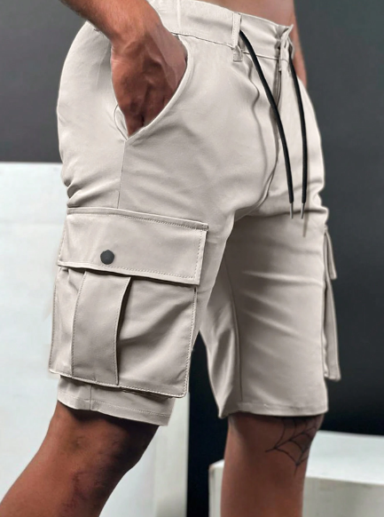 Manfinity LEGND Men's Drawstring Waist Cargo Shorts