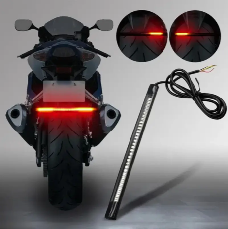 Flexible Motorcycle 48 LED Strip Rear Tail Brake Stop Turn Signal Light Lamps