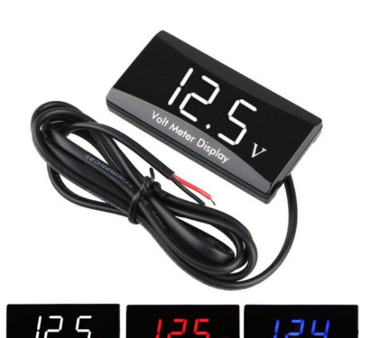 Motorcycle/Car Voltmeter 12V Waterproof P-12 No Bracket
