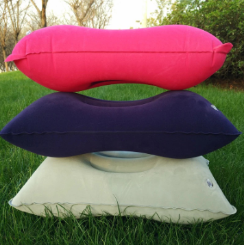 Outdoor Portable Pvc Inflatable Folding Sleeping Pillow for Travel Camping, Comfortable Sleeping Pad Pillow