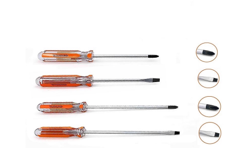 STANDARD Screw Driver 812 Orange + 6mmx4" High Quality Hardware Tools (SD0396-0399)