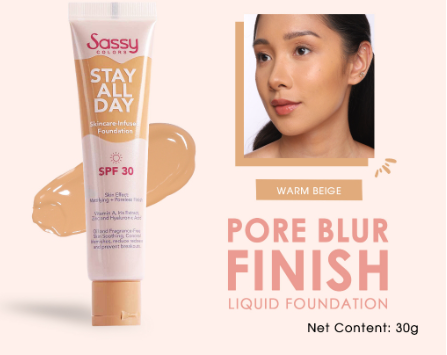 Sassy Colors Stay All Day Skincare-Infused Foundation