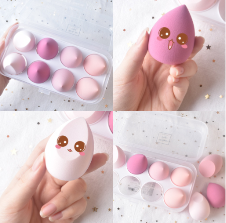 Lamuseland Makeup Soft Sponge Powder Puff Tool 4 Pcs