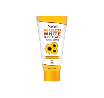 Megan  Poreless White Sunflower Facial Scrub 50g