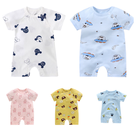 BELOVE Cartoon Cotton Baby Romper Baby Onesies Baby clothes 59-73cm